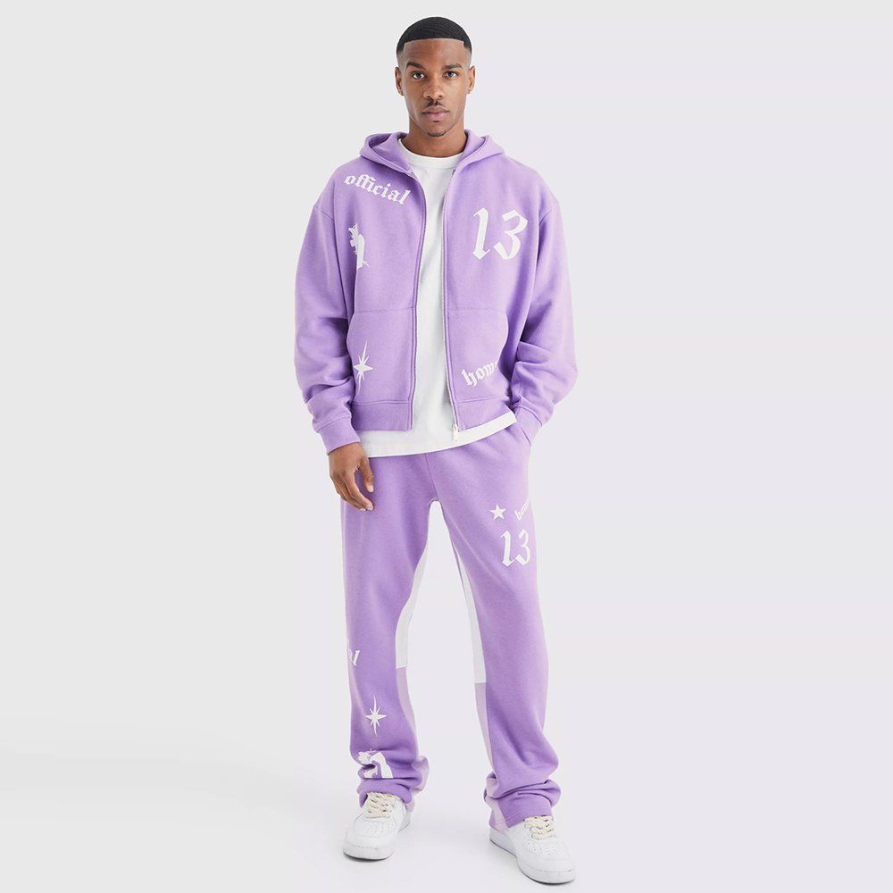 Oversized Boxy Hooded Gusset Tracksuit