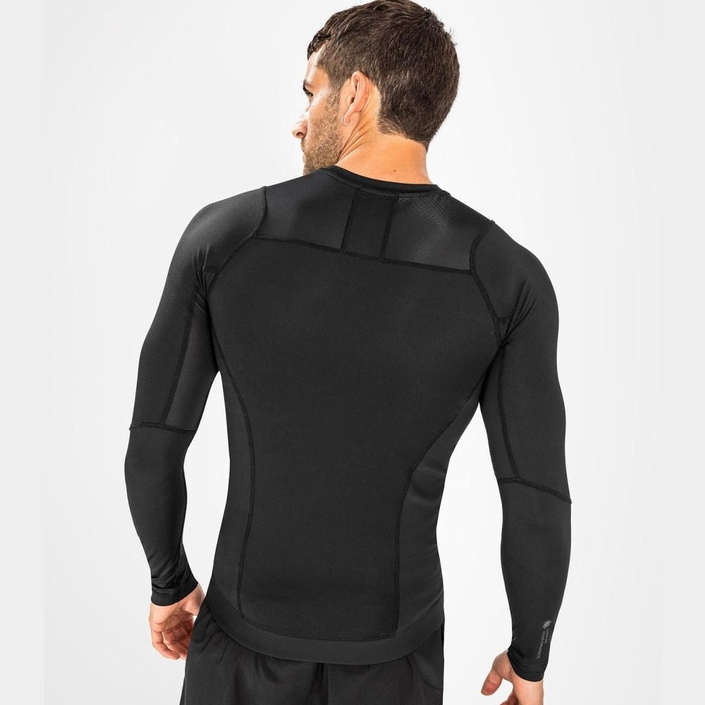 Long Sleeves Rash Guard Black