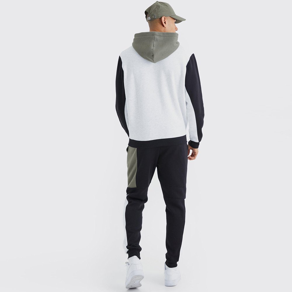 Raglan Colour Block Hooded Tracksuit